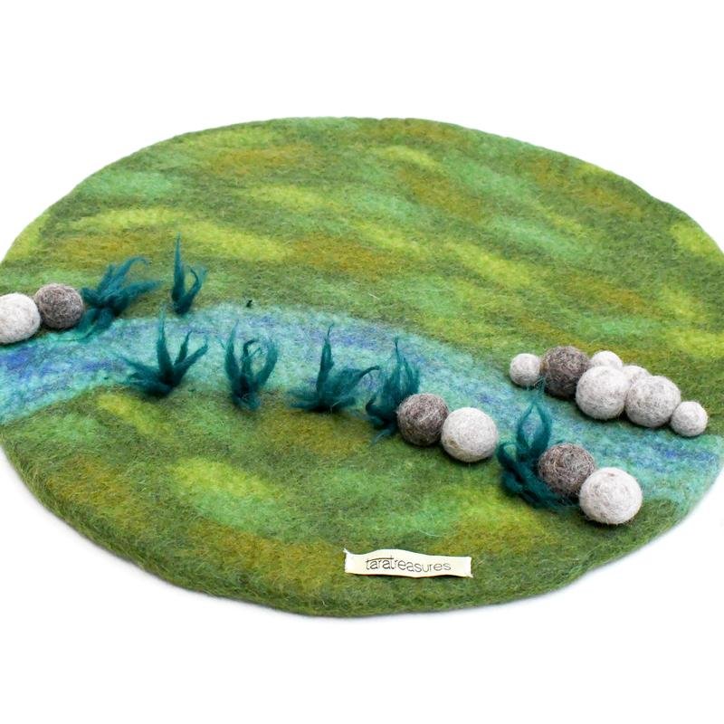 Round River Felt Playscape || Tara Treasures - Tara Treasures - Sticks & Stones Education