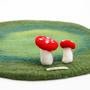 Round Toadstool Felt Playscape || Tara Treasures - Tara Treasures - Sticks & Stones Education