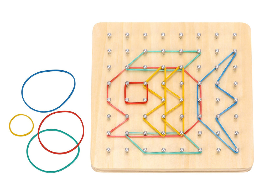 Rubber Band Geoboard - Tooky Toy - Sticks & Stones Education