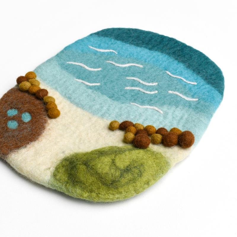 Sea, Beach, and Rock Pool Felt Playscape || Tara Treasures - Tara Treasures - Sticks & Stones Education