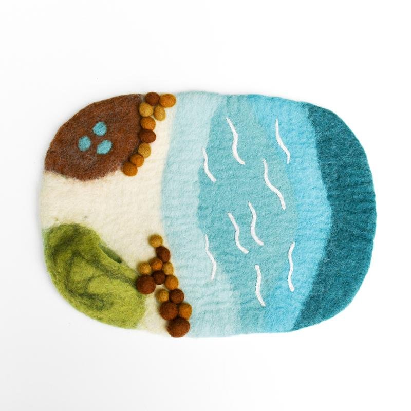 Sea, Beach, and Rock Pool Felt Playscape || Tara Treasures - Tara Treasures - Sticks & Stones Education