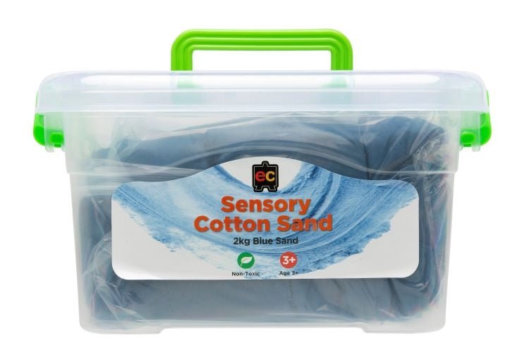 Sensory Cotton Sand 2kg - Blue - Educational Colours - Sticks & Stones Education