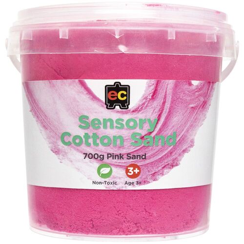 Sensory Cotton Sand 700g - Pink - Educational Colours - Sticks & Stones Education