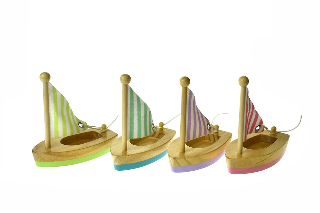 Small Wooden Sail Boat - Kaper Kidz - Sticks & Stones Education