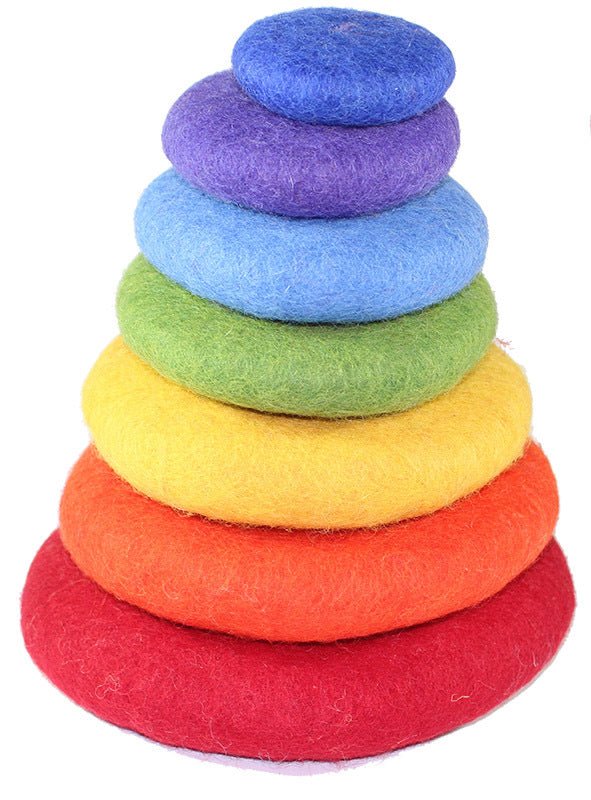 Stacking Stones Rainbow - Papoose Toys - Sticks & Stones Education