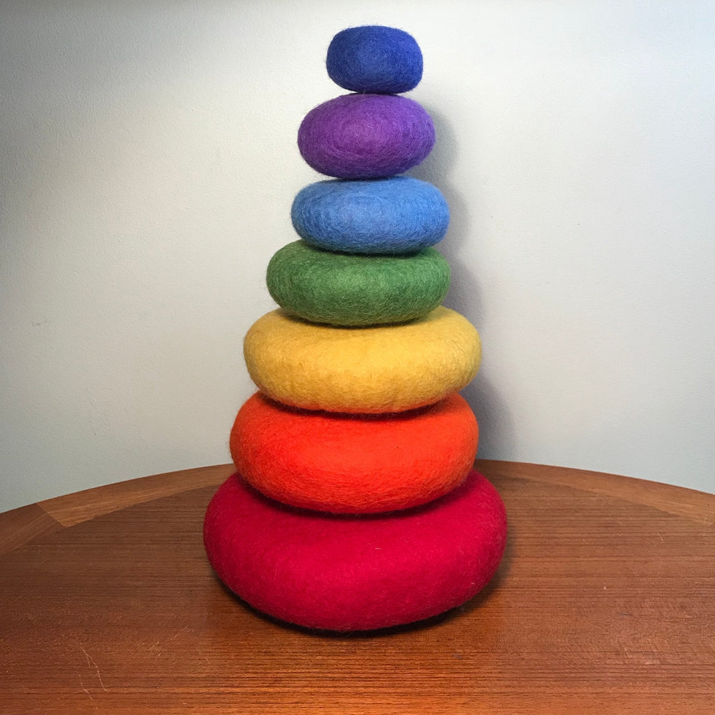 Stacking Stones Rainbow - Papoose Toys - Sticks & Stones Education