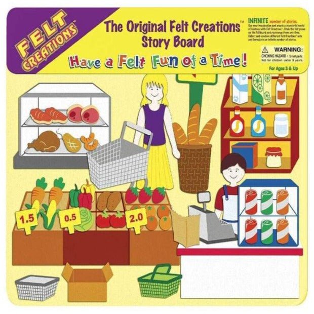 Supermarket StoryBoard Kit || Felt Creations - Felt Creations - Sticks & Stones Education
