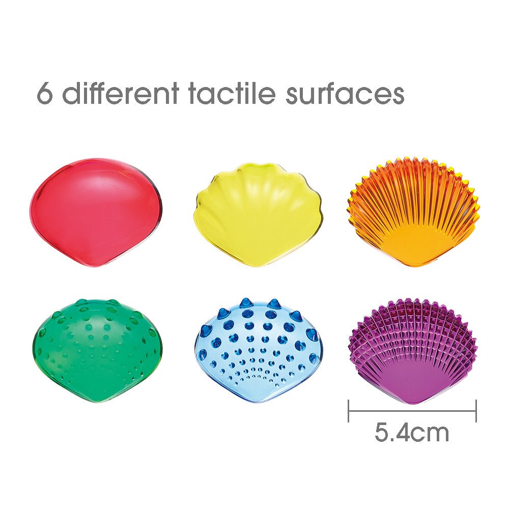 Transparent Tactile Shells - EdX Education - Sticks & Stones Education