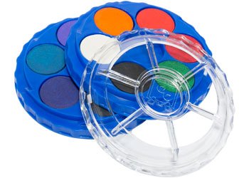 Water Colour Paint Disc Stack - 12 Colour - Educational Colours - Sticks & Stones Education