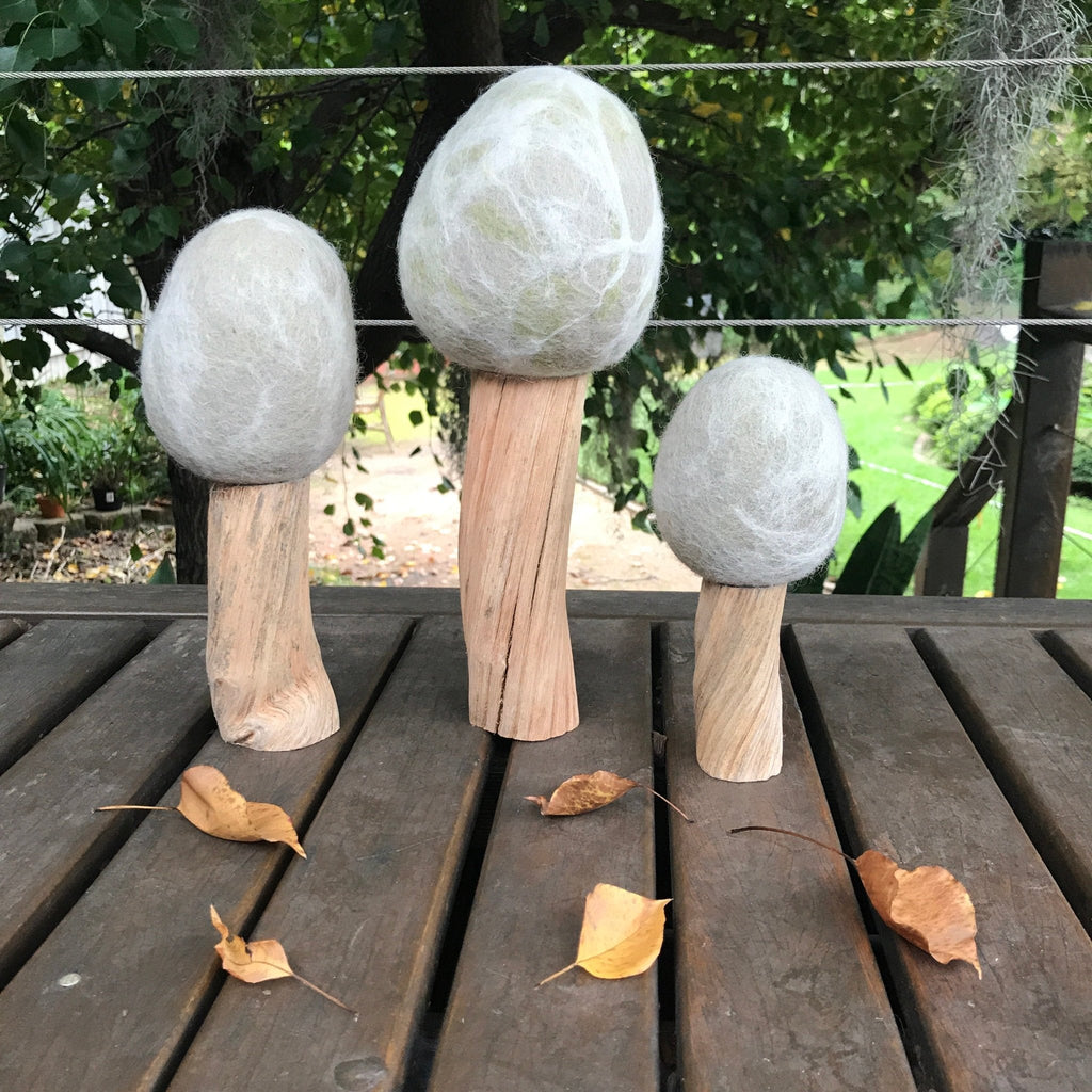 Winter Felt Trees - Set of 3 - Papoose Toys - Sticks & Stones Education