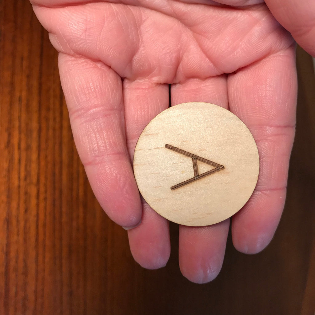 Wooden Alphabet Discs - Happily Handmade - Sticks & Stones Education