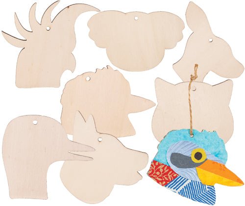 Wooden Australian Animal Hangers - 21 Pieces - Zart Art - Sticks & Stones Education