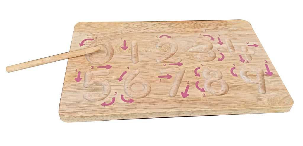 Wooden Number Tracing Board - Sticks & Stones Education - Sticks & Stones Education