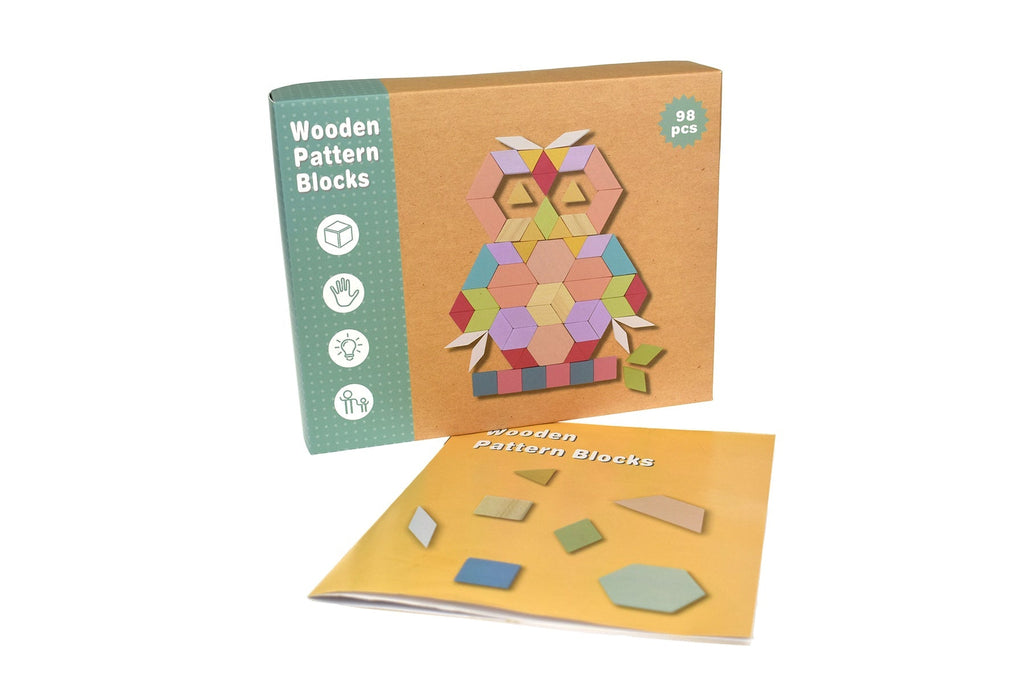 Wooden Pattern Blocks - Calm & Breezy - Sticks & Stones Education