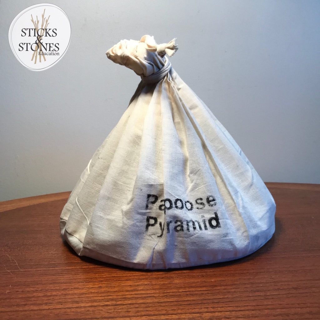 Wooden Pyramid - Papoose Felt - Sticks & Stones Education