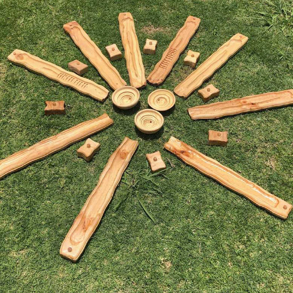 Wooden Water Ways – Large ELC Set - Explore NOOK - Sticks & Stones Education