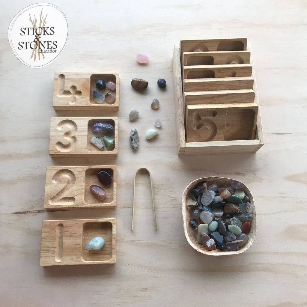 Wooden Writing and Counting Trays - QToys - Sticks & Stones Education